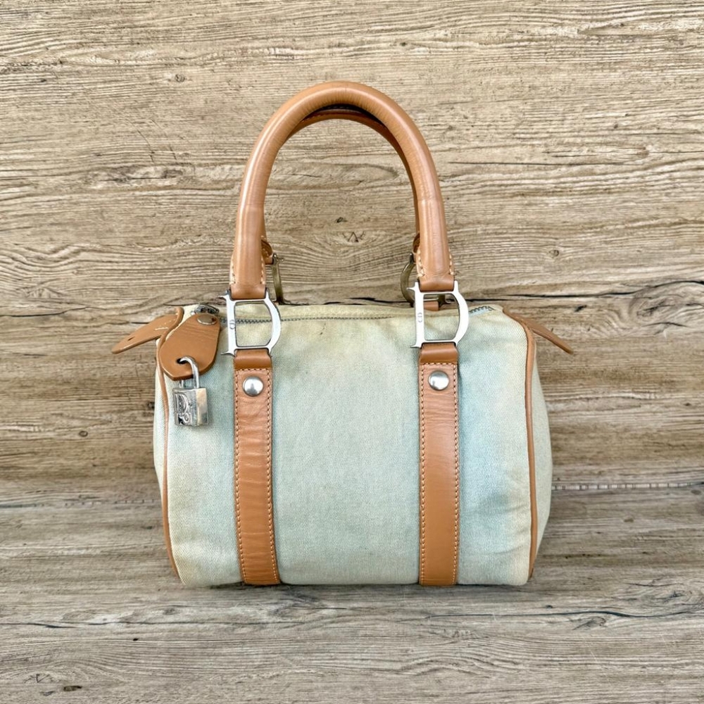 Christian Dior Denim Boston Mini Bag